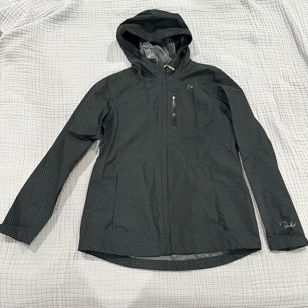 Paradox Women's Black Hooded Rain Coat